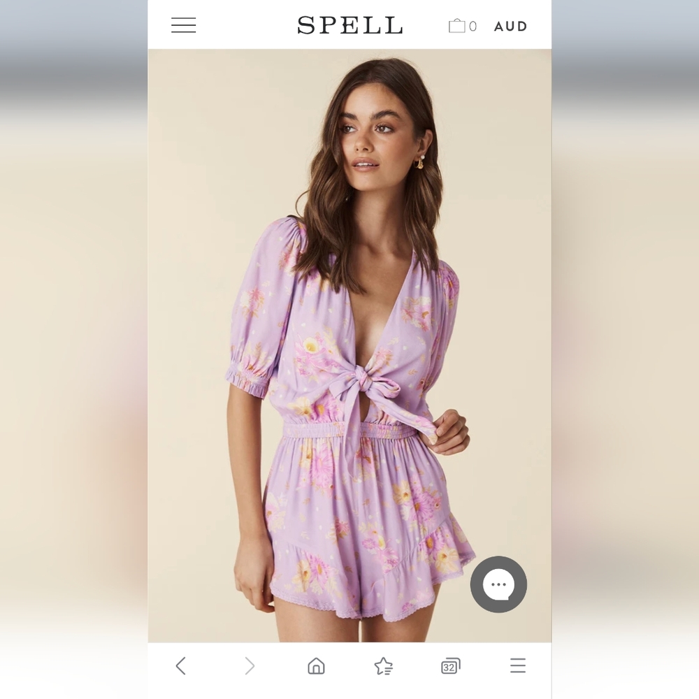 💜 Spell Lei Lei Playsuit lavender 💜 - Picture 2 of 9